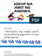 Angkop Na Gamit NG Pandiwa