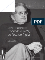 La Ciudad Ausente,: de Ricardo Piglia