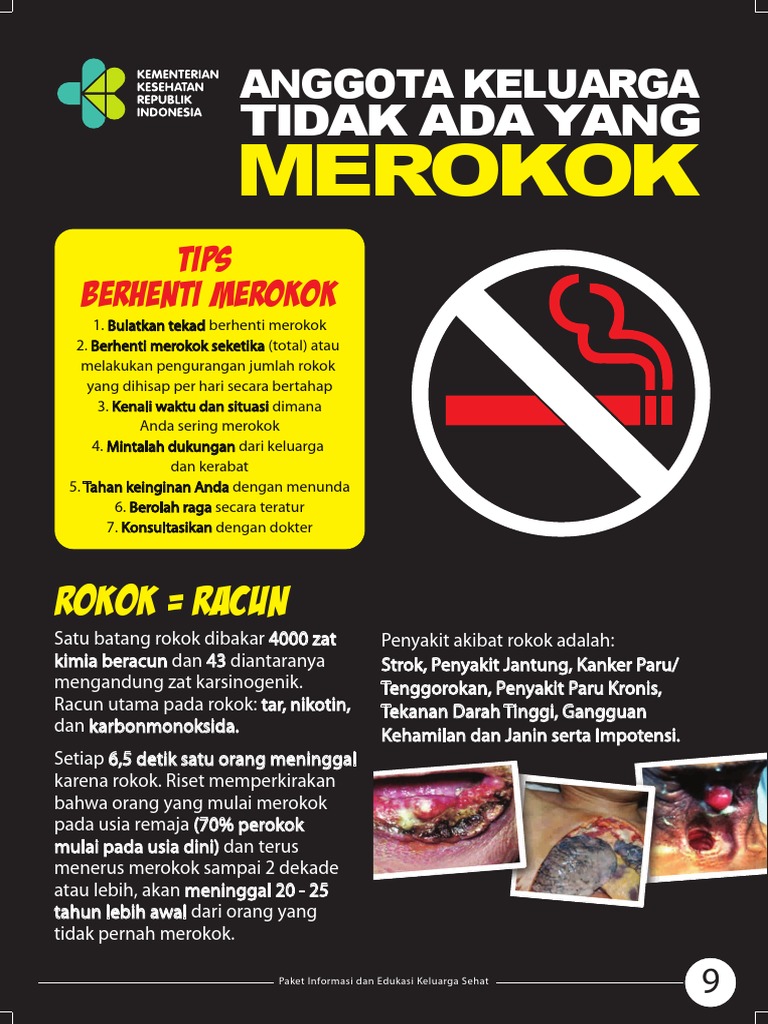 Edukasi Bahaya Merokok dan Cara Berhenti | PDF | Pengembangan Diri ...