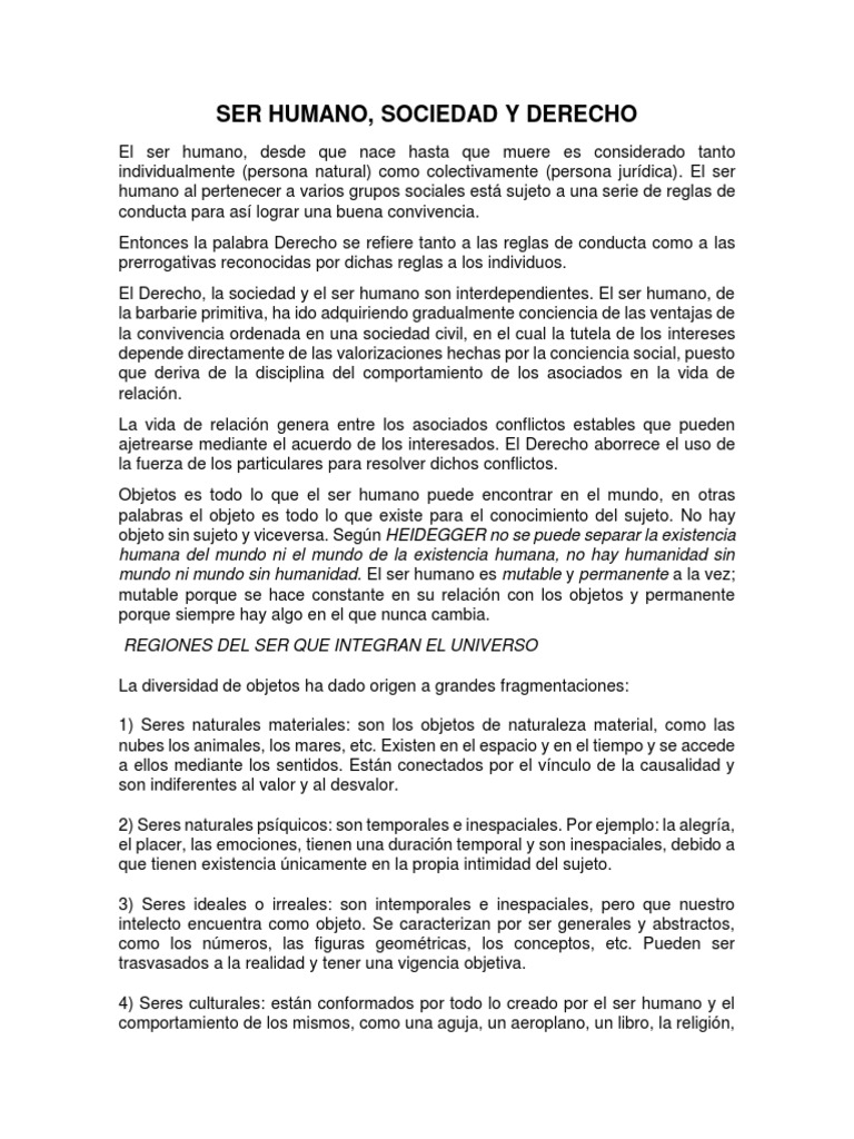 Interacción entre Ser Humano y Derecho | PDF | Sicología | Sociedad