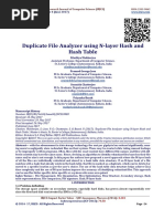 Duplicate File Analyzer using N-layer Hash and Hash Table