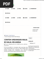 Contoh Undangan Halal Bi Halal Keluarga