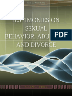 Testimonies on Sexual Behavior Adultery and Divorce