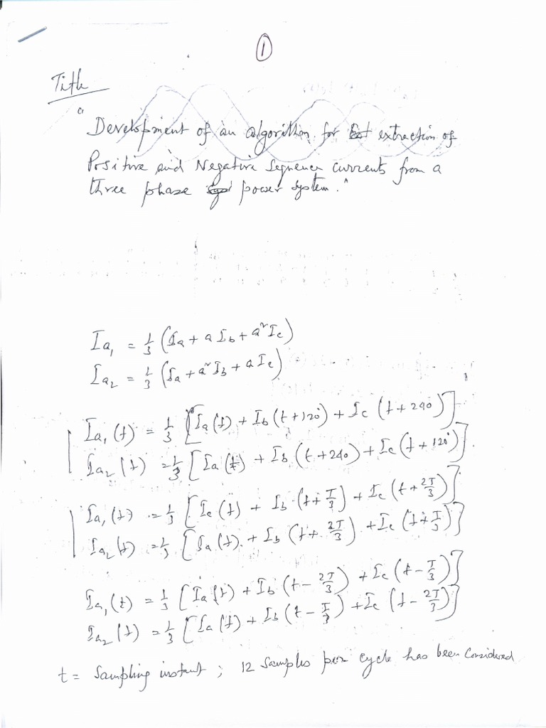 Algorithm For Digital Relay PDF