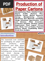 Download Production of Paper Cartons  Manufacturing Plant Detailed Project Report Profile Business Plan Industry Trends Market Research Survey Manufacturing Process Machinery Raw Materials Feasibility Study Investment Opportunities Cost and Revenue Plant Economics Production Schedule Working Capital Requirement Plant Layout Process Flow Sheet Cost of Project Projected Balance Sheets Profitability Ratios Break Even Analysis by Ajay Gupta SN352658203 doc pdf