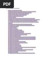 Operating System Questions