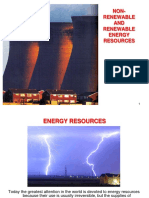 Non-renewable and Renewable Energy Resources