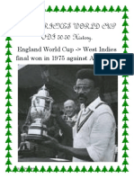 MEN Cricket World Cup ODI 50 - 50 History 1975 - 2015