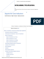 Transformer - Construction, Working, Types & Application