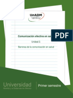 Nces - U2 Barreras de Comunicación en Salud