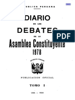 Diario de Debates Constituyente de 1979 Tomo I