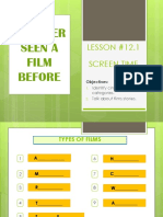 I'D Never Seen A Film Before: LESSON #12.1 Screen Time