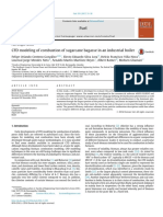 CFD - Modeling - of - Combustion - of - Sugarcane Bagasse in An Industrial Boiler PDF