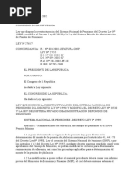 Ley 27617 Reestructura El SNP Ley 19990 y Modifica La Ley 20530 y La Ley SPAFP