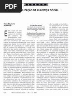 A Banalizacao Da Injustica Social - Resenha