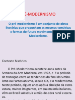 Pré Modernismo