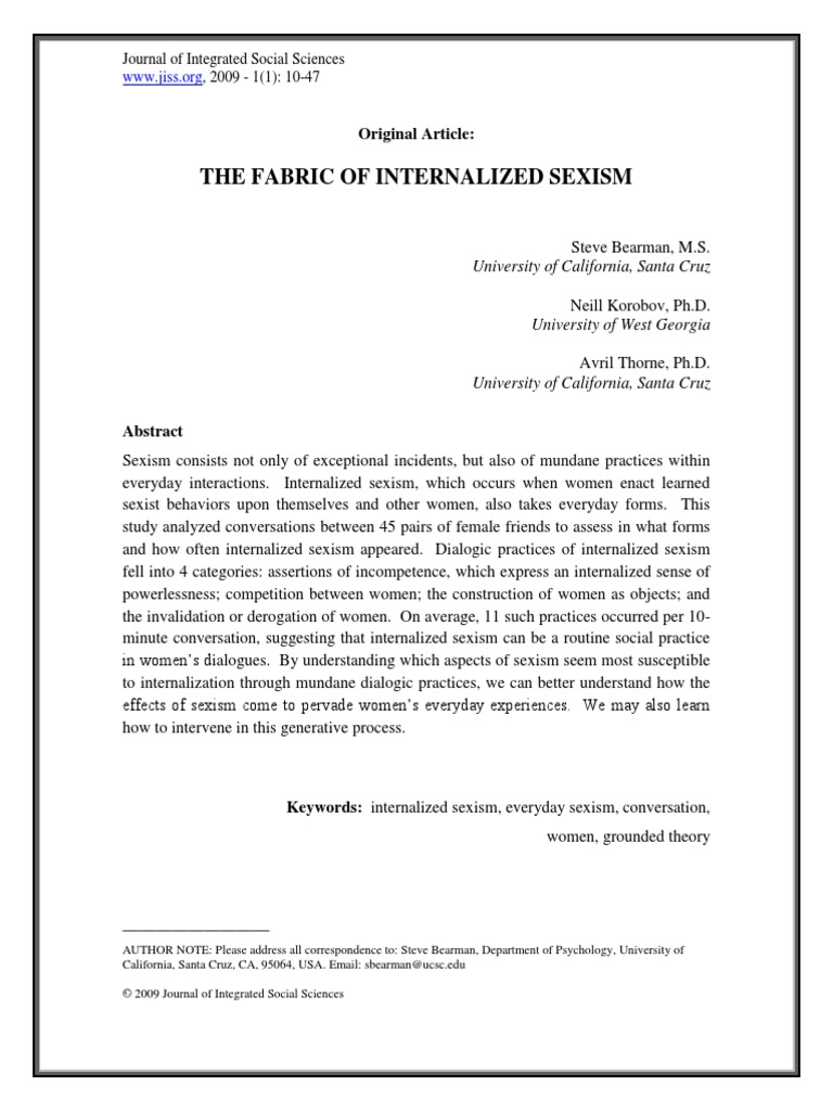 Internalized misogyny competition image