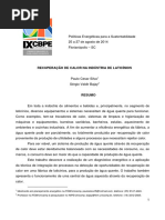 Recuperação de Calor Na Indústria de Laticiníos - Paulo Silva
