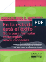 En La Estrategia Esta El Exito - Constantino Markides