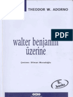 Adorno Walter Benjamin Üzerine YKY Cogito