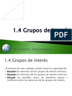 1.4 Grupos de Interés