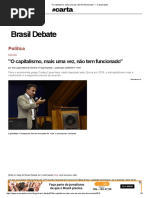 _O Capitalismo, Mais Uma Vez, Não Tem Funcionado_ — CartaCapital