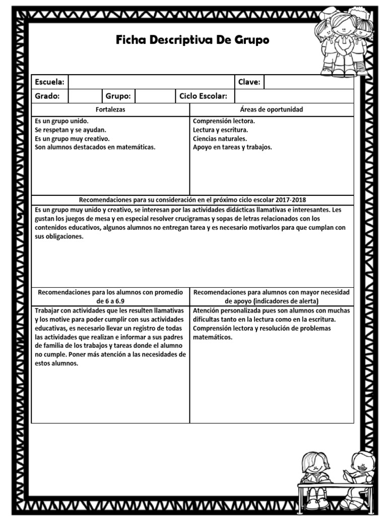 Ejemplo Ficha Descript Iva Meep Lectura (proceso) Comprensión lectora