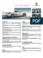 Porsche Equipment List 718 Cayman S Carrara White Metallic (MY2017)
