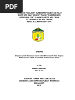 Download Skripsi Analisa Pemilihan Alternatif Investasi Alat Muat Dan Alat Angkut Pada Penambangan Batubara Di PT Lamindo Inter Multikon Site Bunyu Kab Bulungan Prov Kalimantan Utara by Hendra SN352695237 doc pdf