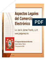 Aspectos Legales Comercio Electronico