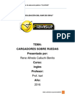 Tema: Cargadores Sobre Ruedas Presentado Por:: Rene Alfredo Calluchi Benito