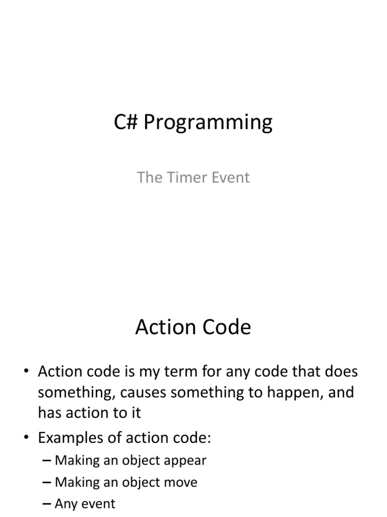 C Programming The Timer Event PDF Timer Computer Engineering