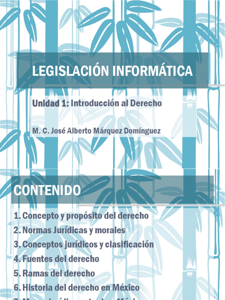 Introducción al Derecho en México | PDF | Fuentes del derecho | Caso de ley