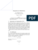 Integration Substitution PDF