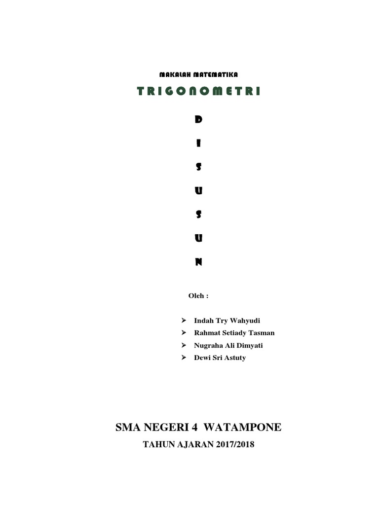 Makalah Trigonometri Iin