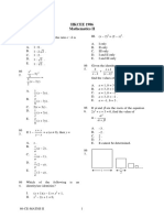 1986 Mathematics Paper2