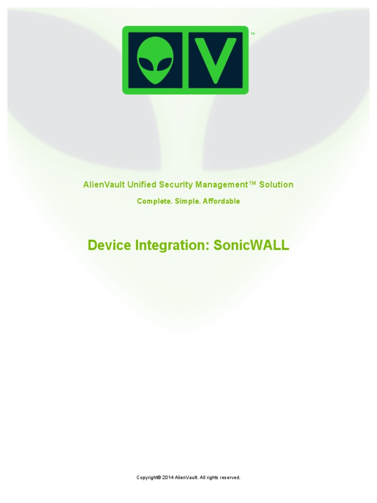 Device Integration SonicWALL PDF Secure Shell Command Line Interface