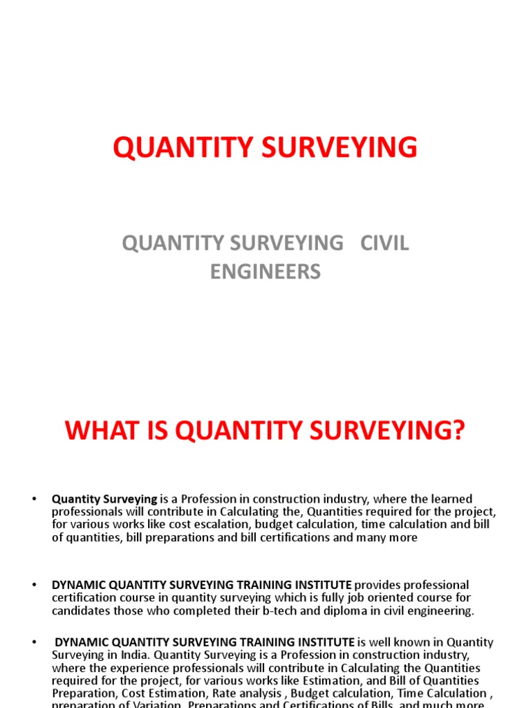 quantity surveying dissertation topics