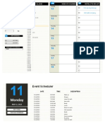 Monday: MAY 11, 2015 Week at A Glance Notes / To Do List