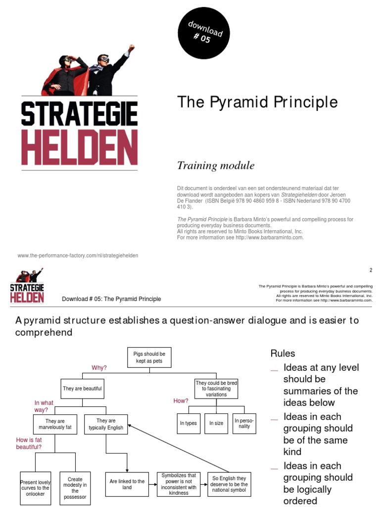 Mastering The Pyramid Principle Guide | PDF | Reason | Inductive Reasoning