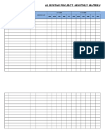 Al Bustan Project - Monthly Material Issue Summary: 1 ST Week 2 ND Week 3 RD Week