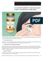 L'Huile de Coco Peut Vous Faire Paraître 10 Ans Plus Jeune Si Vous L'utilisez Pendant 2 Semaines de Cette Façon - Santé Nutrition