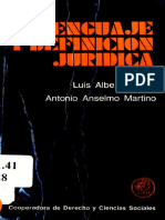 Warat, Martino-Lenguaje y Definición Juridica PDF