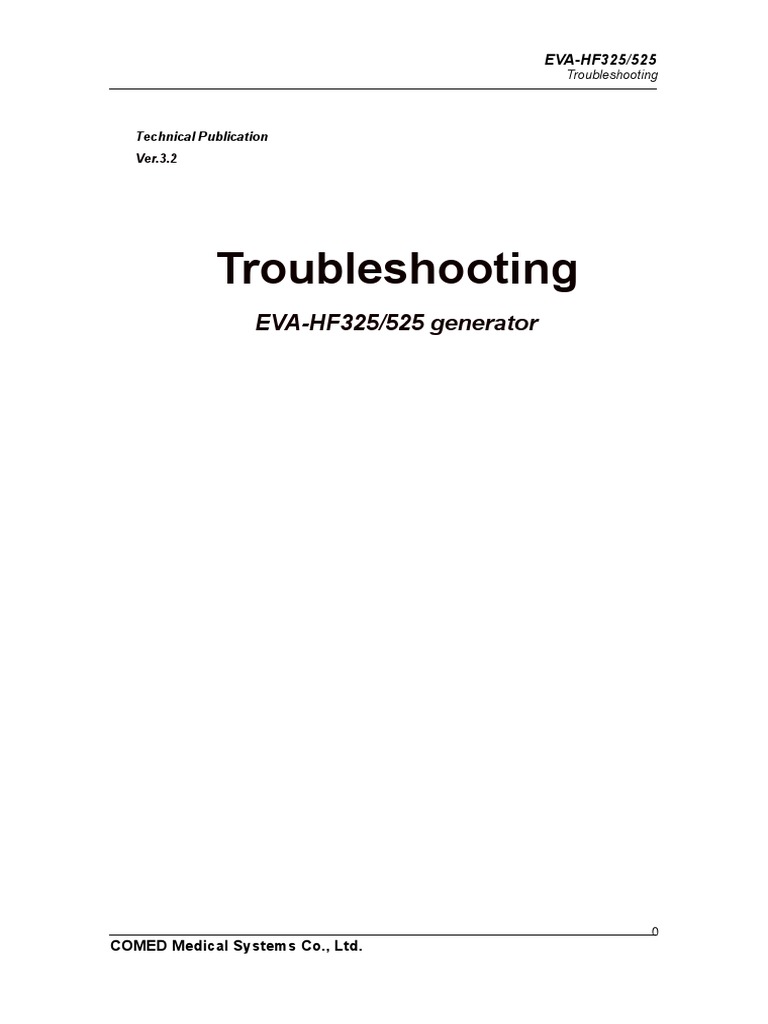 4.trouble Shooting (3.2) | PDF | Relay | Equipment