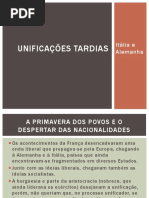 UNIFICAÇÕES TARDIAS