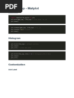 data camp - matplot