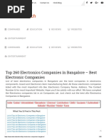 Download Top 260 Electronics Companies in Bangalore - Best Electronic Companies by rajkumar222 SN352728581 doc pdf
