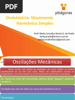 Ondulatória Movimento Harmônico Simples e Cinemática No MHS Betty 2017-1