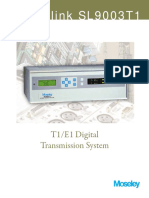 Starlink SL9003T1: T1/E1 Digital Transmission System