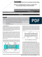 DESIGN and OPTIMIZATION OF SHELL and TUBE HEAT EXCHANGR